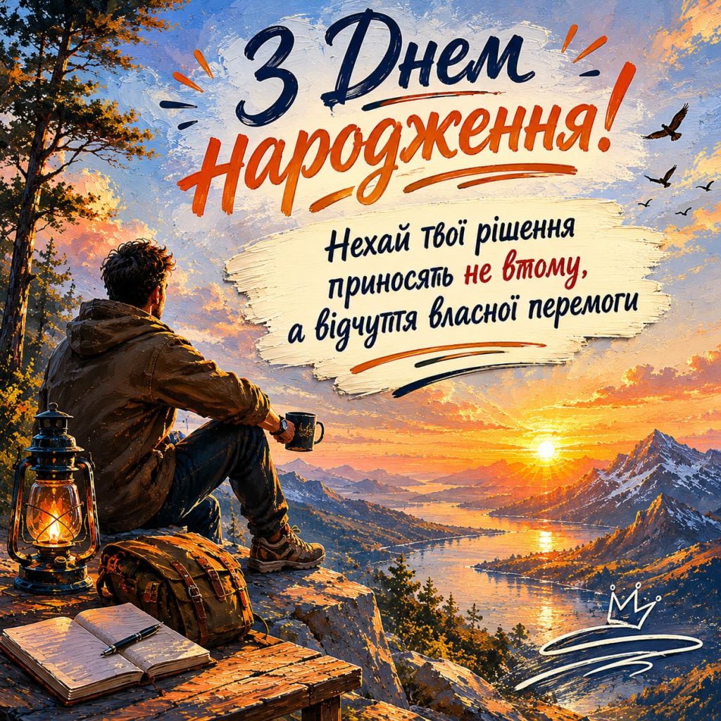 Короткі чоловічі привітання з Днем народження картинка 7
