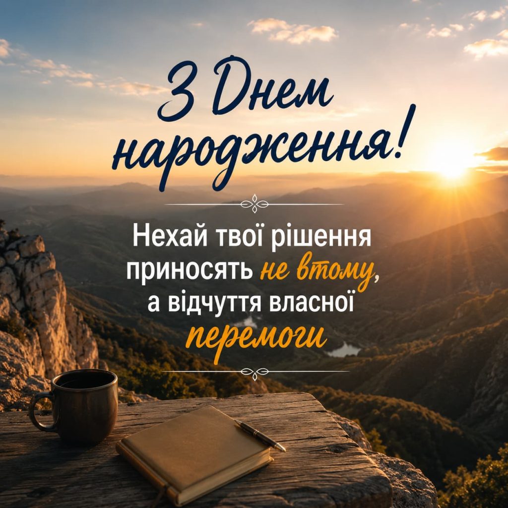 Короткі чоловічі привітання з Днем народження картинка 9