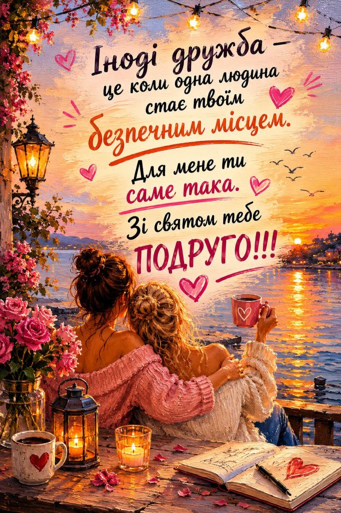 Короткі привітання з Днем народження для подруги картинка 3