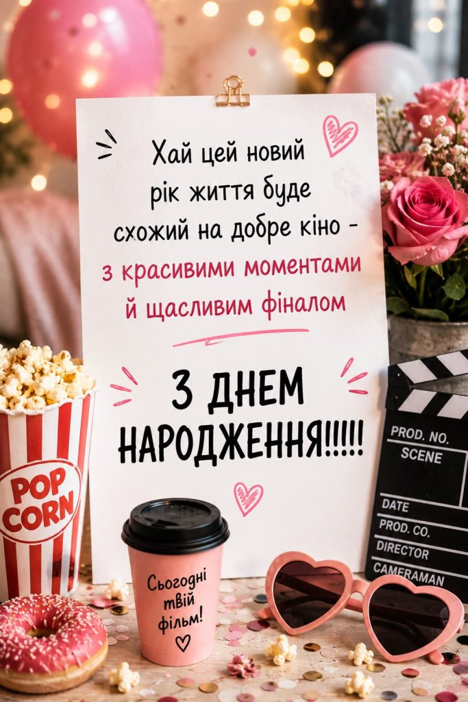 Короткі привітання з Днем народження для жінок картинка 2