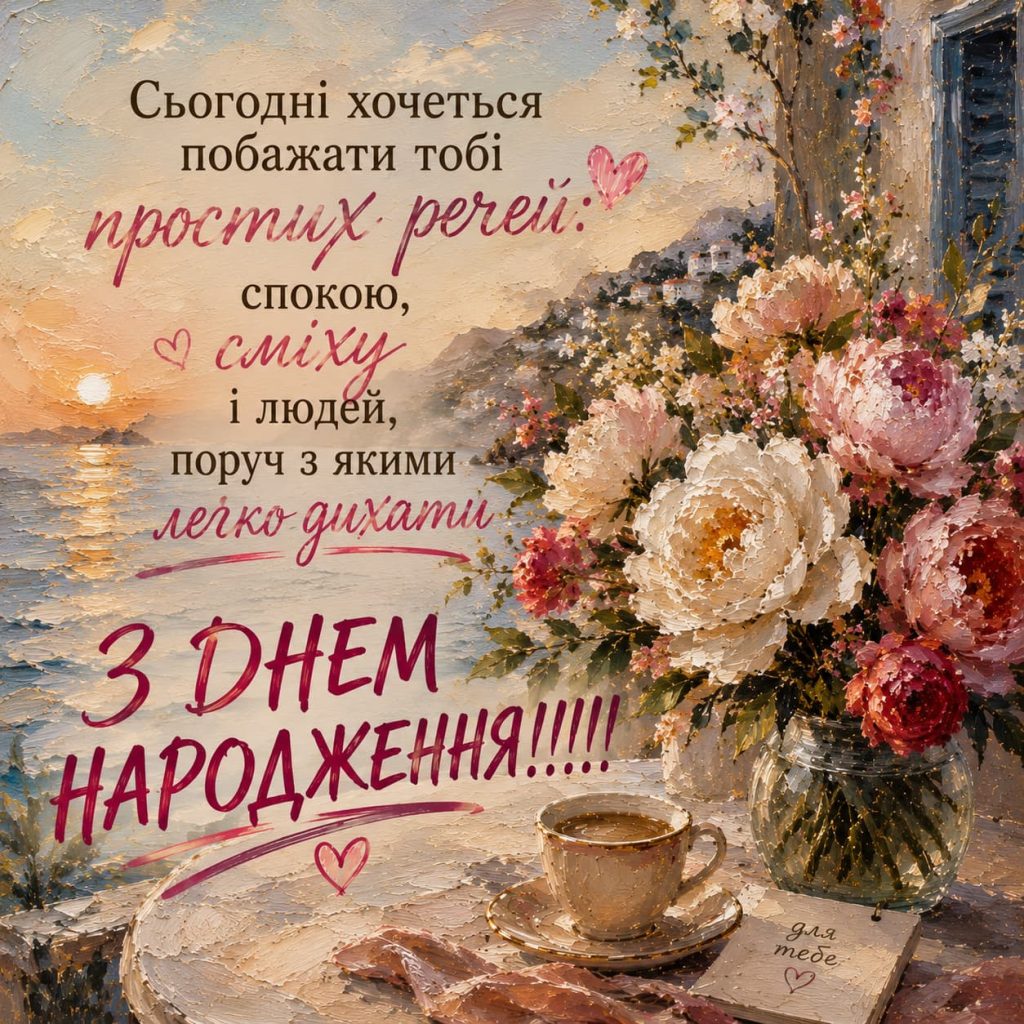 Короткі привітання з Днем народження для жінок картинка 7