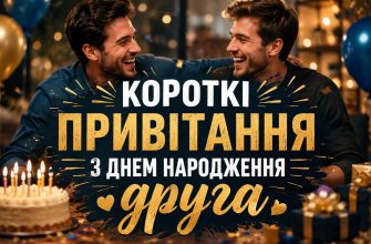 Короткі привітання з Днем народження друга