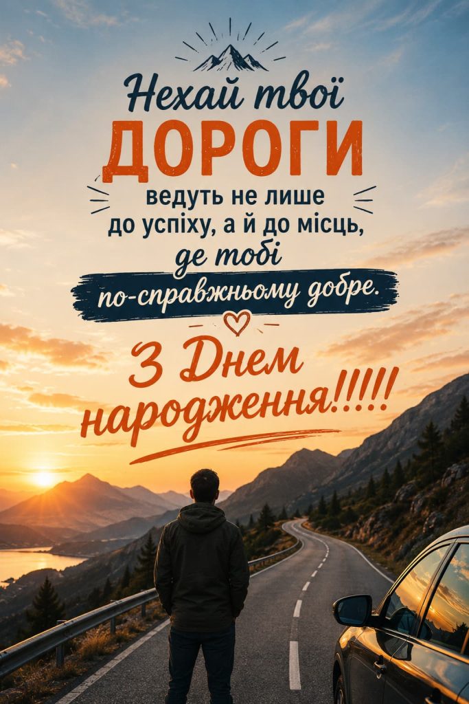 Привітання з Днем народження для чоловіків своїми словами картинка 4