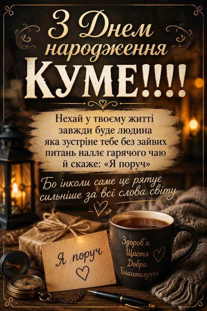 Привітання з Днем народження для кума до сліз картинка 2