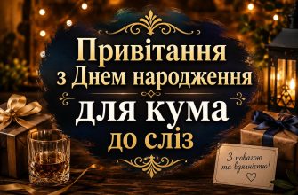 Привітання з Днем народження для кума до сліз