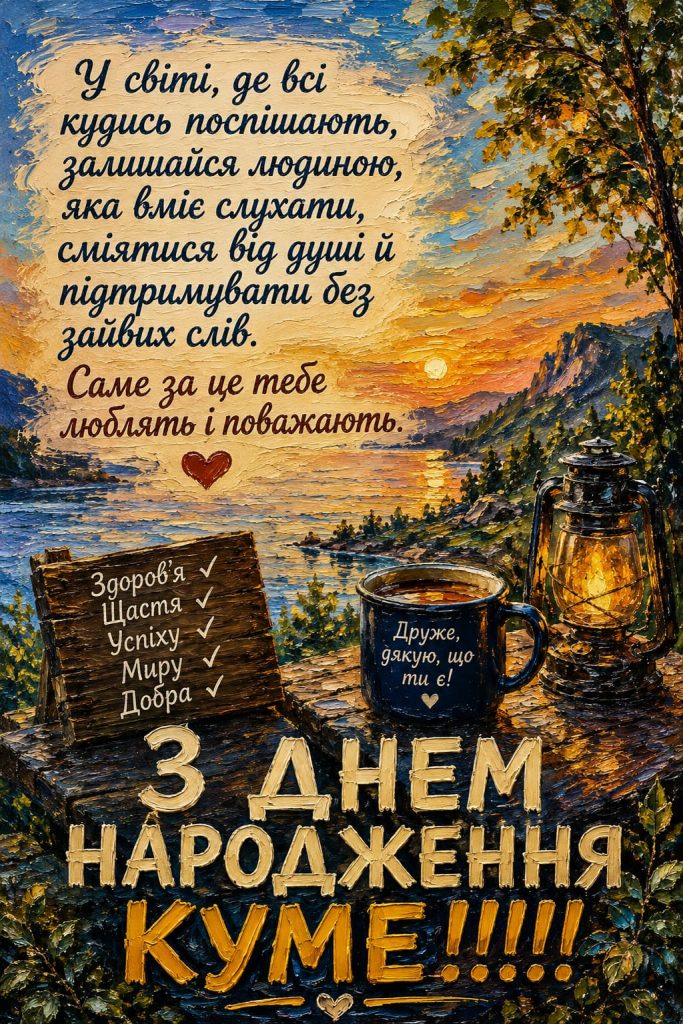 Привітання з Днем народження для кума до сліз картинка 4