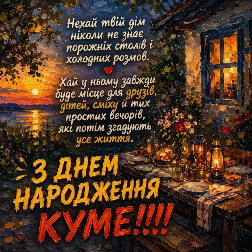 Привітання з Днем народження для кума до сліз картинка 8