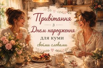 Привітання з Днем народження для куми своїми словами