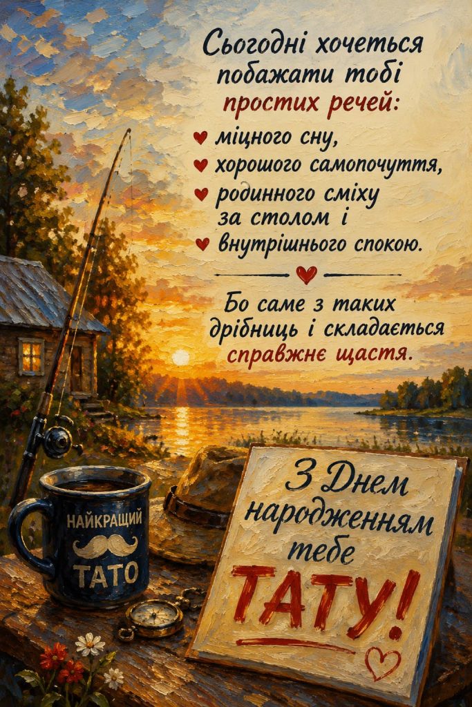 Привітання з Днем народження для тата своїми словами картинка 3