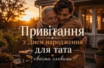 Привітання з Днем народження для тата своїми словами