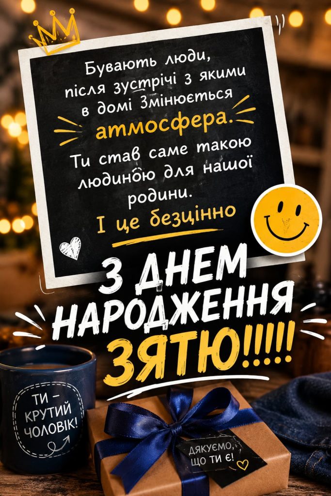 Привітання з Днем народження для зятя до сліз картинка 2
