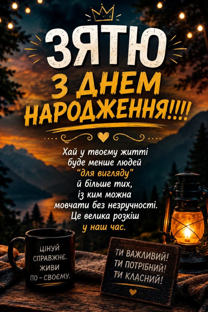 Привітання з Днем народження для зятя до сліз картинка 5