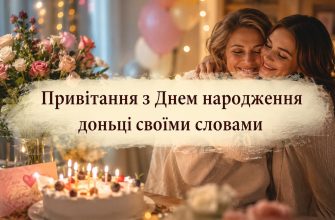 Привітання з Днем народження доньці своїми словами