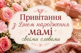 Привітання з Днем народження мамі своїми словами