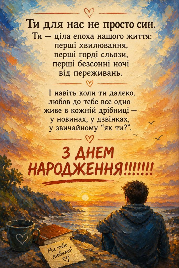 Привітання з Днем народження сину своїми словами картинка 3