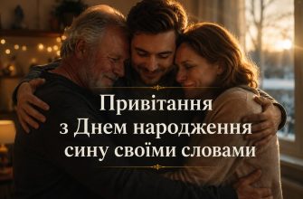 Привітання з Днем народження сину своїми словами