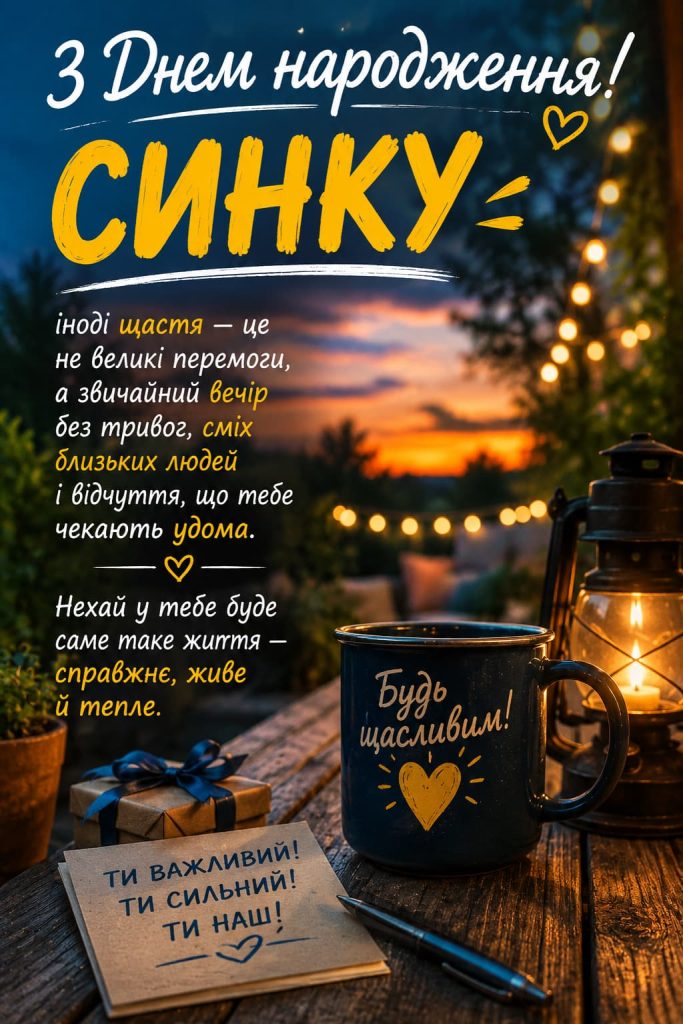 Привітання з Днем народження сину своїми словами картинка 4