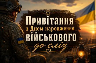 Привітання з Днем народження військового до сліз