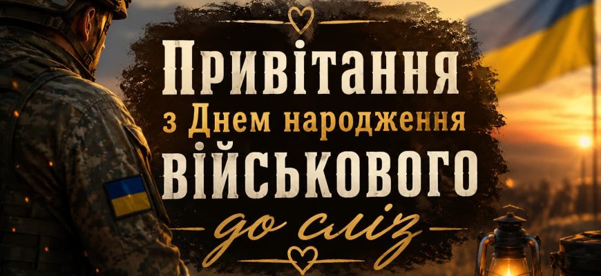 Привітання з Днем народження військового до сліз