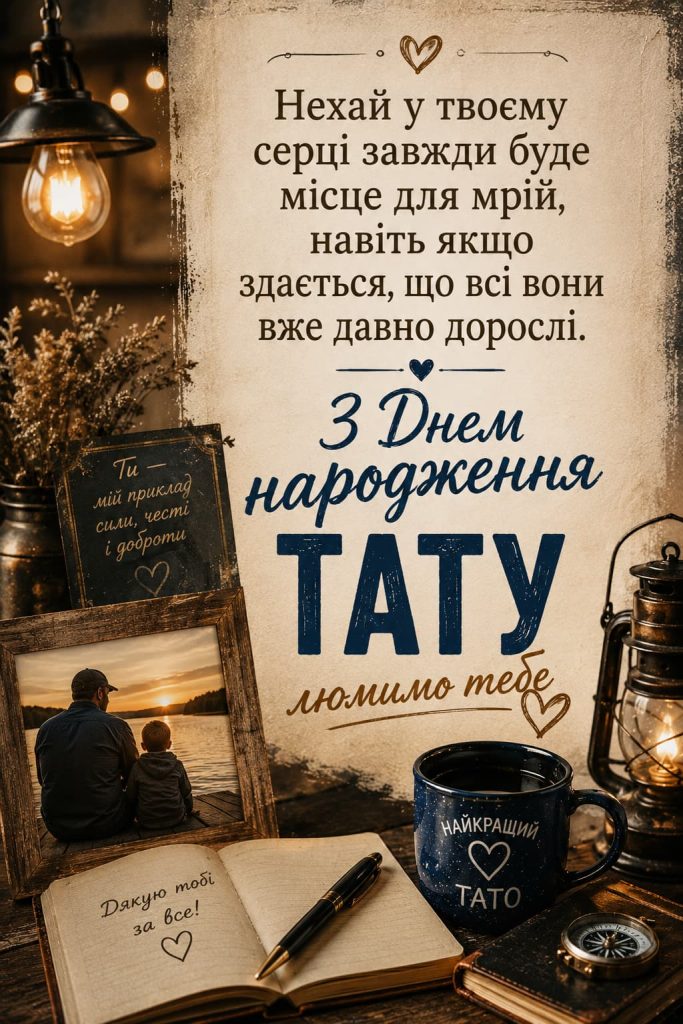 Зворушливі привітання з Днем народження для батька картинка 2