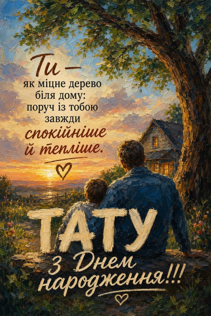 Зворушливі привітання з Днем народження для батька картинка 3