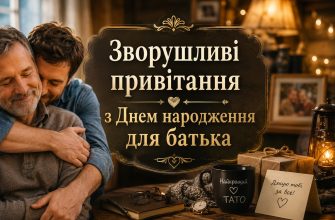 Зворушливі привітання з Днем народження для батька