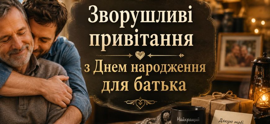 Зворушливі привітання з Днем народження для батька