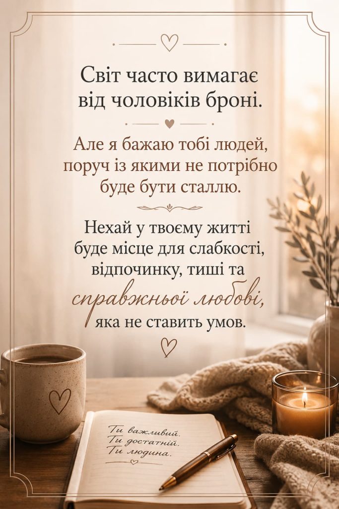 Зворушливі привітання з Днем народження для чоловіків картинка 2