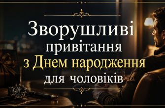 Зворушливі привітання з Днем народження для чоловіків
