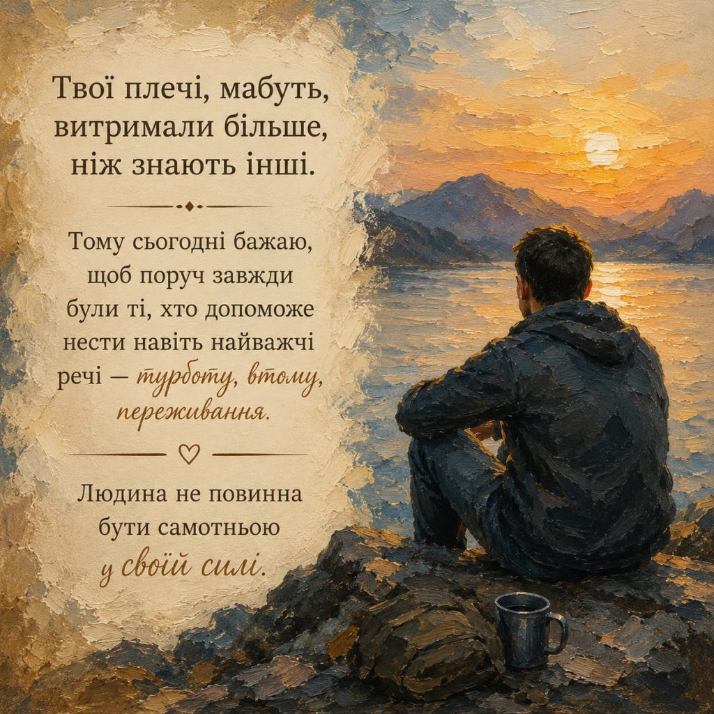Зворушливі привітання з Днем народження для чоловіків картинка 7