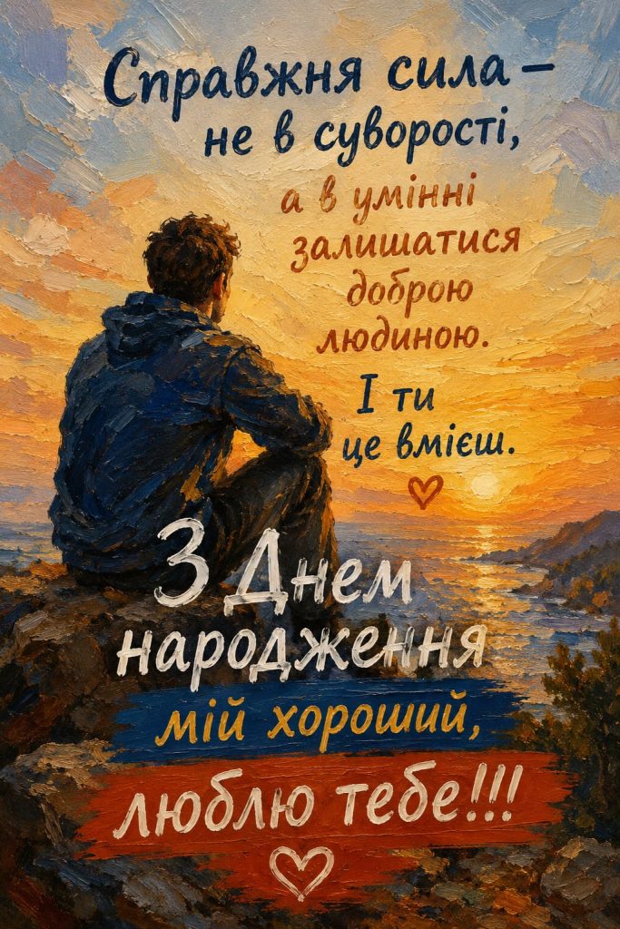 Зворушливі привітання з Днем народження коханому картинка 4