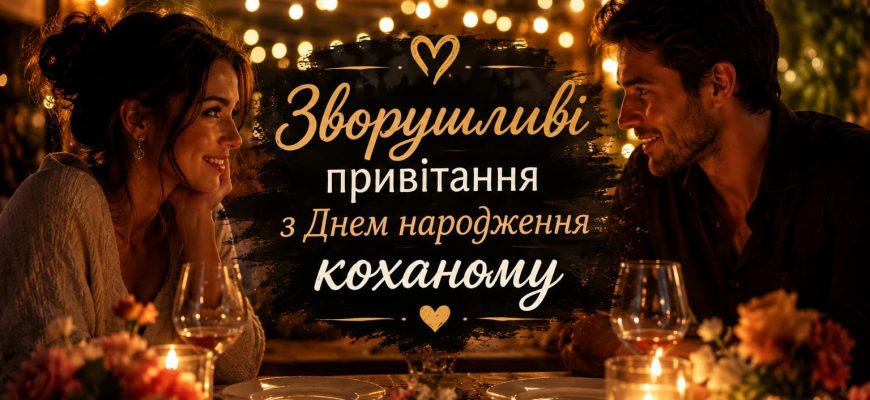 Зворушливі привітання з Днем народження коханому