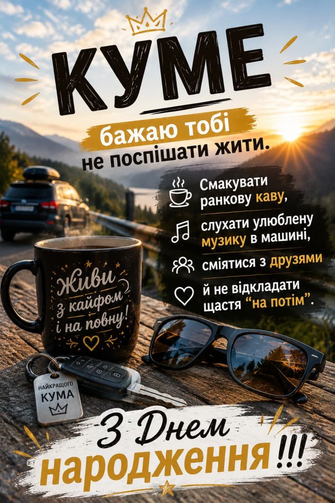 Зворушливі привітання з Днем народження куму картинка 4
