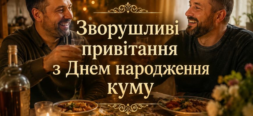 Зворушливі привітання з Днем народження куму