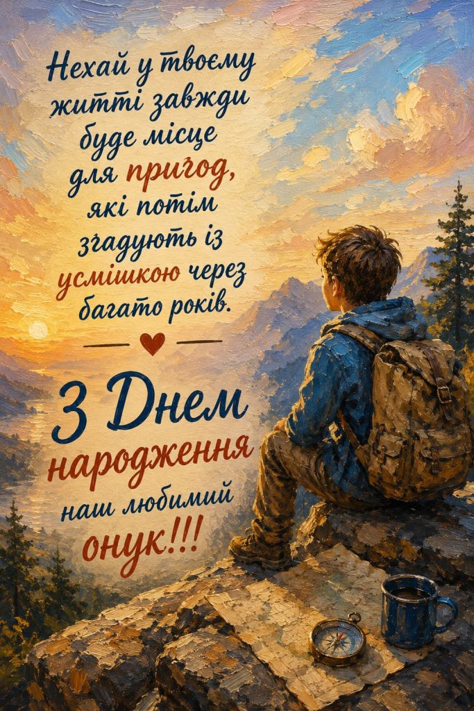 Зворушливі привітання з Днем народження онукові картинка 3