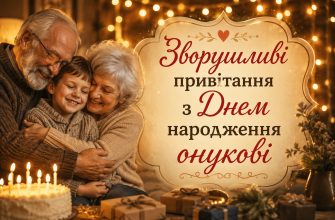 Зворушливі привітання з Днем народження онукові