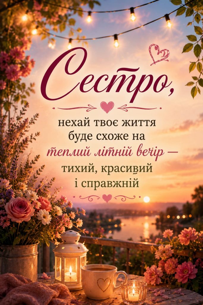 Зворушливі привітання з Днем народження сестрі картинка 1