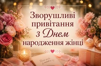 Зворушливі привітання з Днем народження жінці
