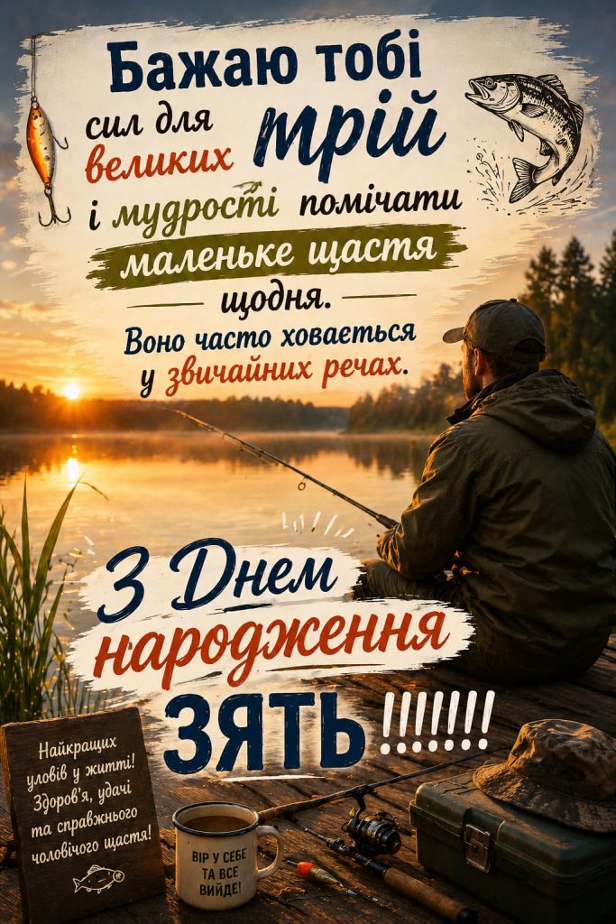 Зворушливі привітання з Днем народження зятю картинка 5