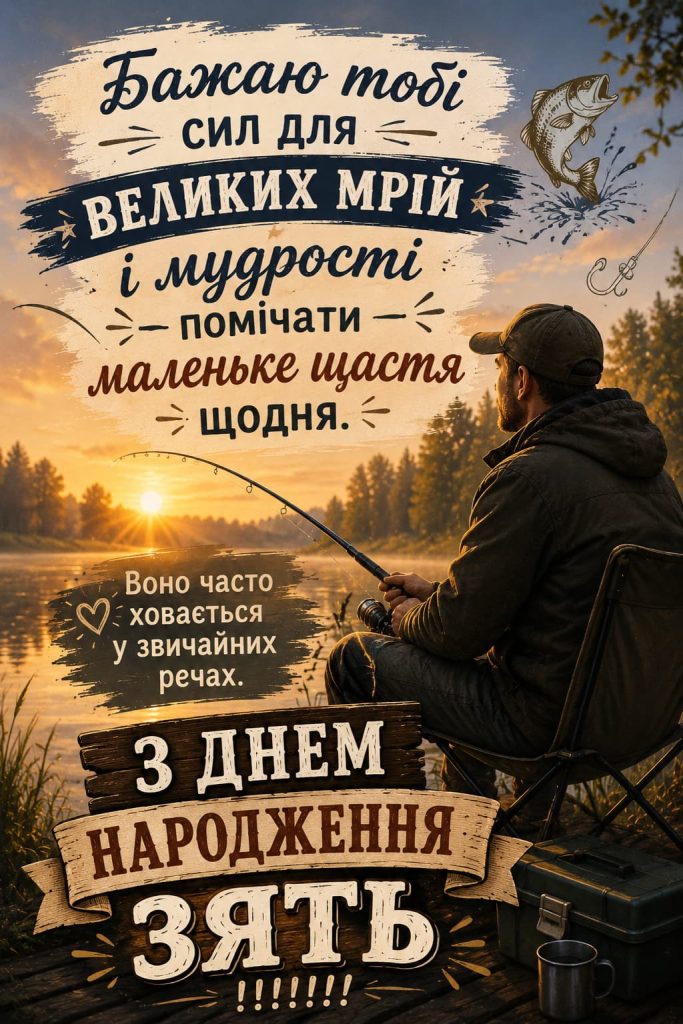 Зворушливі привітання з Днем народження зятю картинка 6
