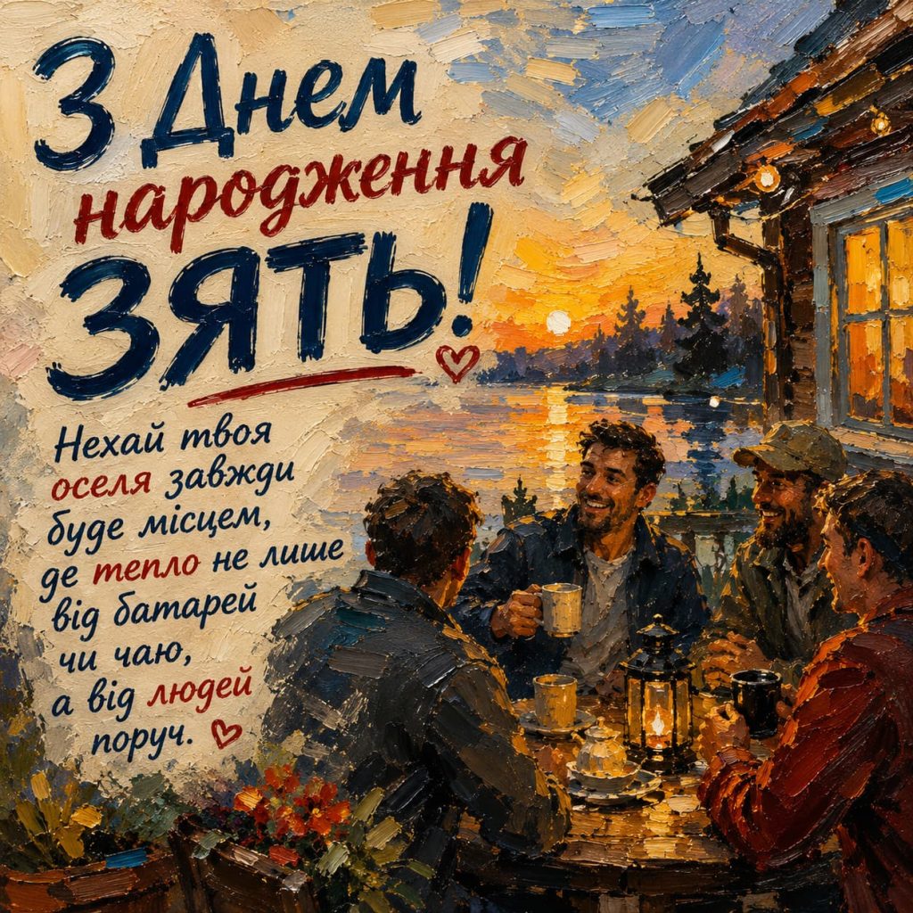 Зворушливі привітання з Днем народження зятю картинка 7