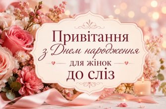 Привітання з Днем народження для жінок до сліз