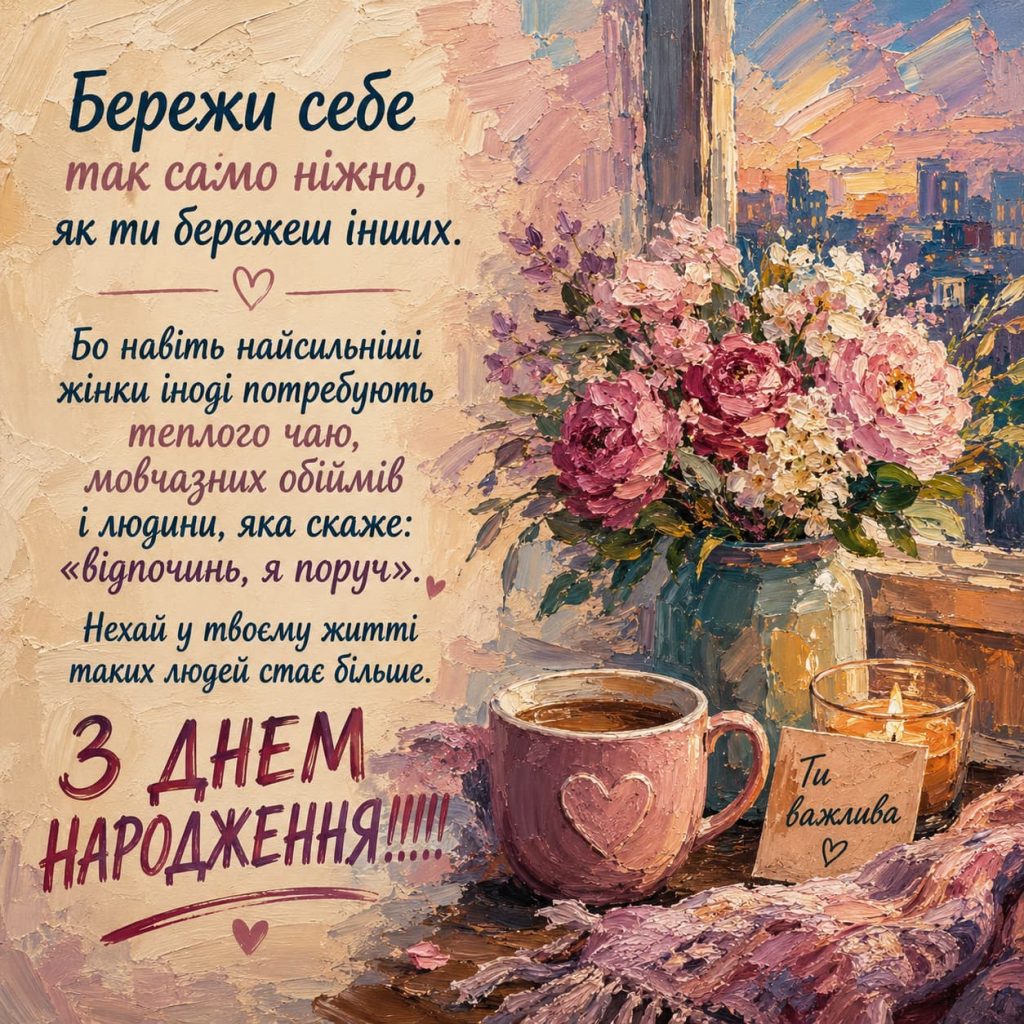 Привітання з Днем народження для жінок до сліз картинка 6