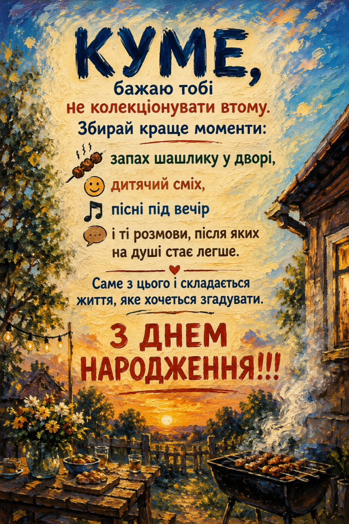 Привітання з Днем народження для кума своїми словами картинка  3