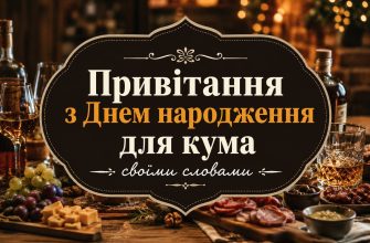 Привітання з Днем народження для кума своїми словами