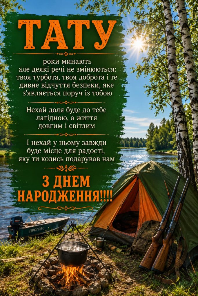 Привітання з Днем народження для тата до сліз картинка 1