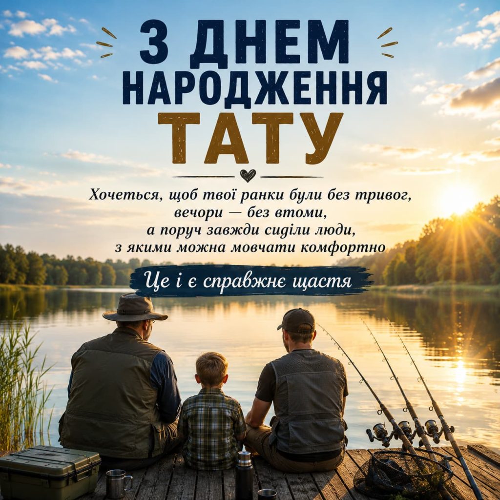 Привітання з Днем народження для тата до сліз картинка 10