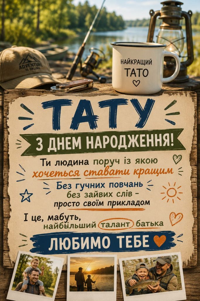 Привітання з Днем народження для тата до сліз картинка 2