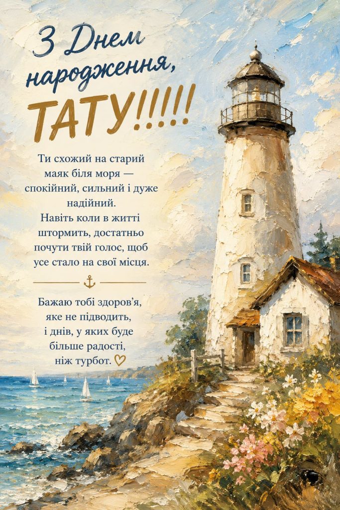 Привітання з Днем народження для тата своїми словами картинка 5