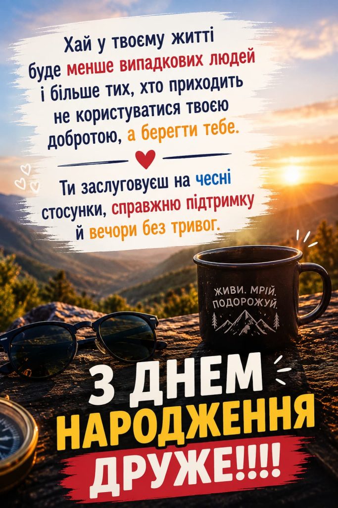 Привітання з Днем народження другу до сліз картинка 4